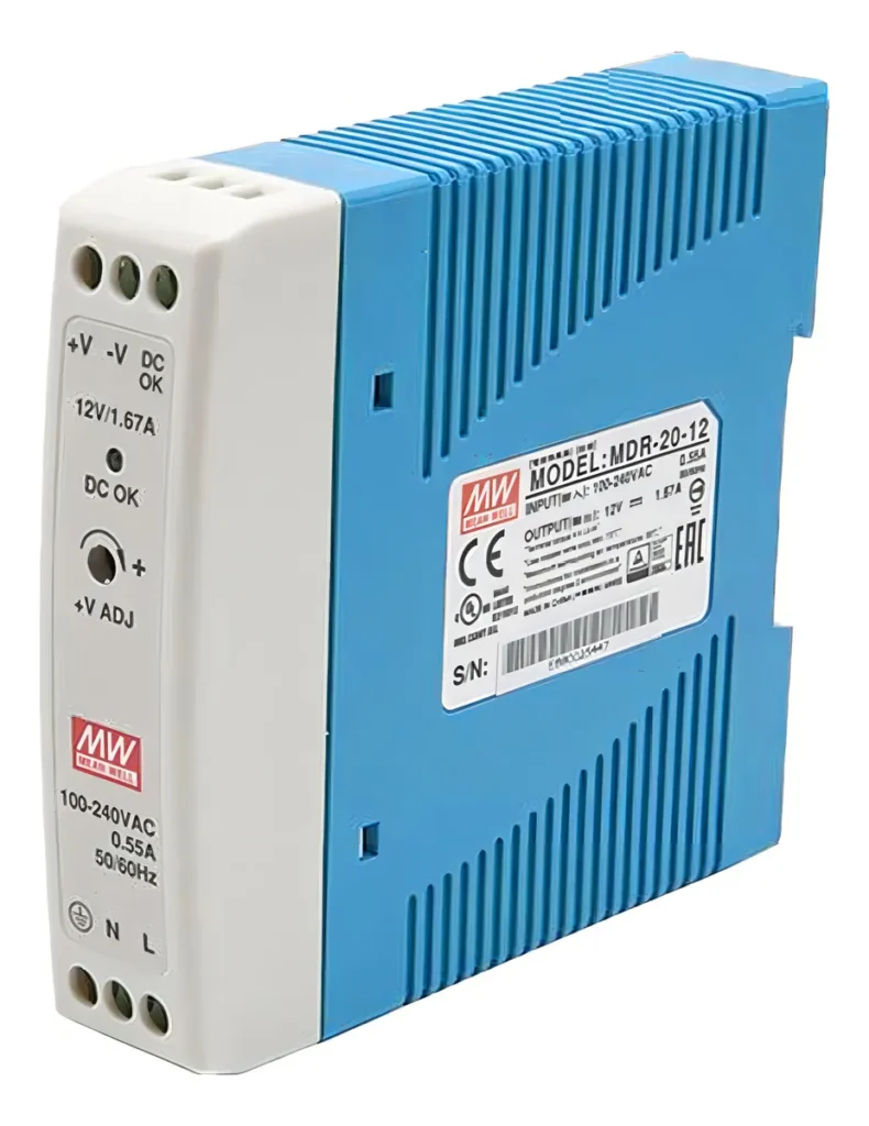 FUENTE DE PODER A RIEL DIN 220VAC A 12VCC