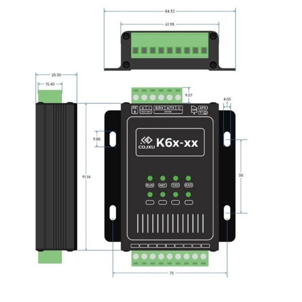 Módulos de Transmisión Análogo 4AI-4AO K62-DL20